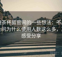 围绕茶杯狐官网的一些想法：不少用户会问为什么使用人数这么多，真实感受分享