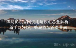 蜂鸟影院官网使用建议汇总全解析：新手友好版，蜂鸟影院首页界面
