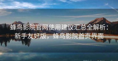 蜂鸟影院官网使用建议汇总全解析：新手友好版，蜂鸟影院首页界面