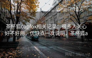 茶杯狐cupfox相关记录：很多人关心好不好用，优缺点一次说明，茶杯狐a