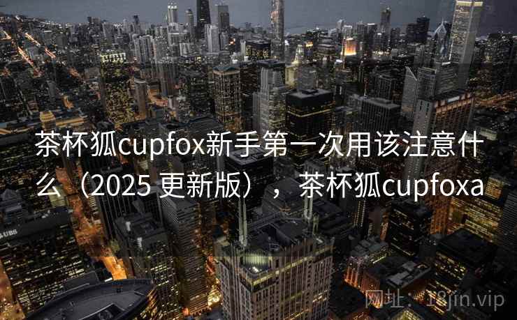 茶杯狐cupfox新手第一次用该注意什么（2025 更新版），茶杯狐cupfoxa