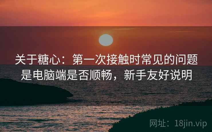 关于糖心:第一次接触时常见的问题是电脑端是否顺畅,新手友好说明 关于糖心:第一次接触时常见的问题是电脑端是否顺畅,新手友好说明